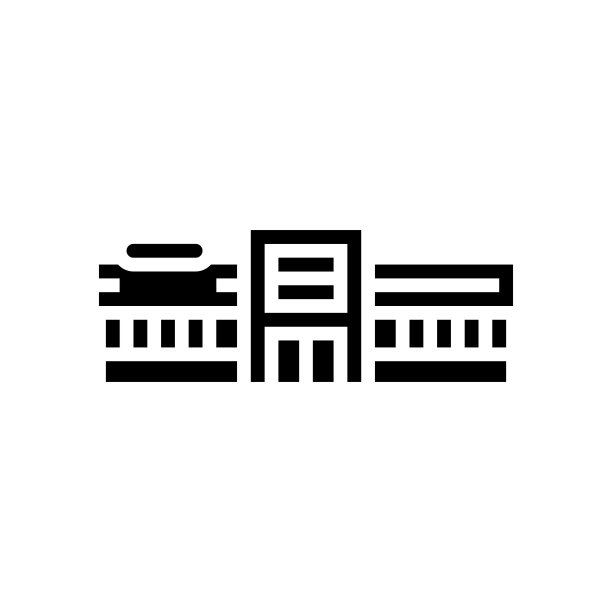 大型超市商店标志符号图标矢量图图片下载