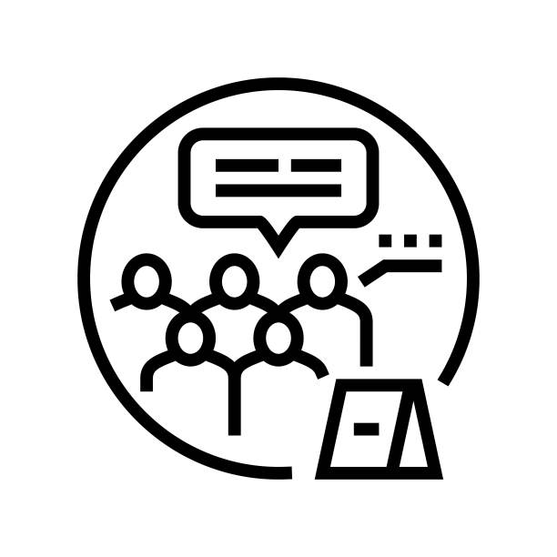 间接证据犯罪线条图标矢量图图片下载