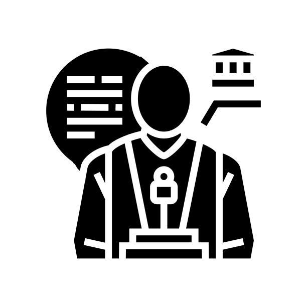 政策科学家工作者Glyph图标矢量图图片下载