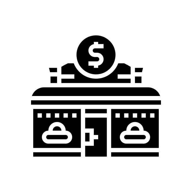 美元商店购物字形图标矢量素材图片下载