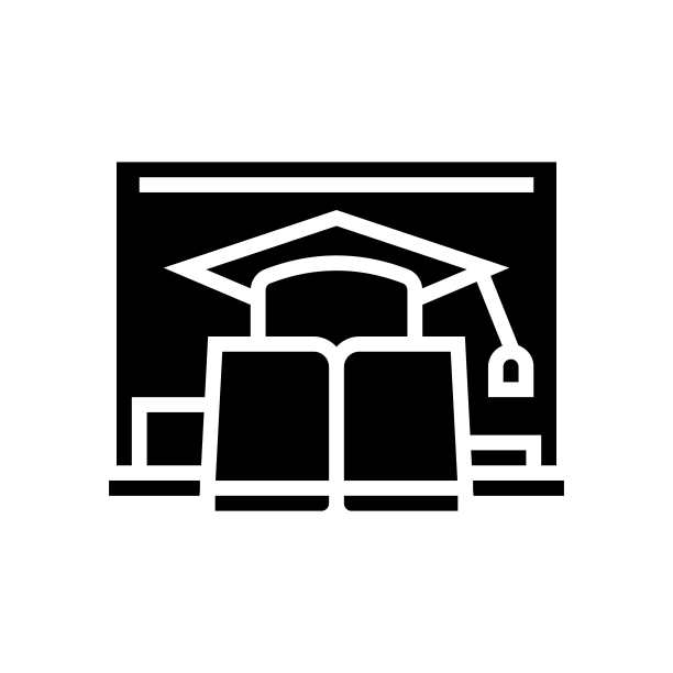 教育孩子有趣的符号图标矢量插图图片下载