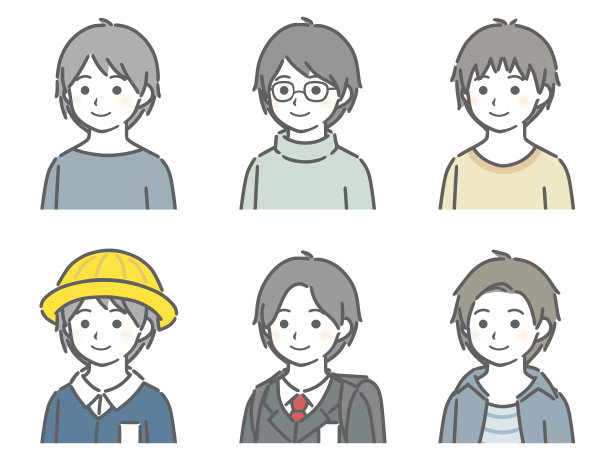 男孩的上半身斜立图片下载