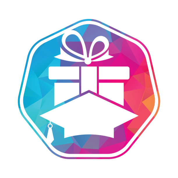 教育礼品标志图标设计。图片下载