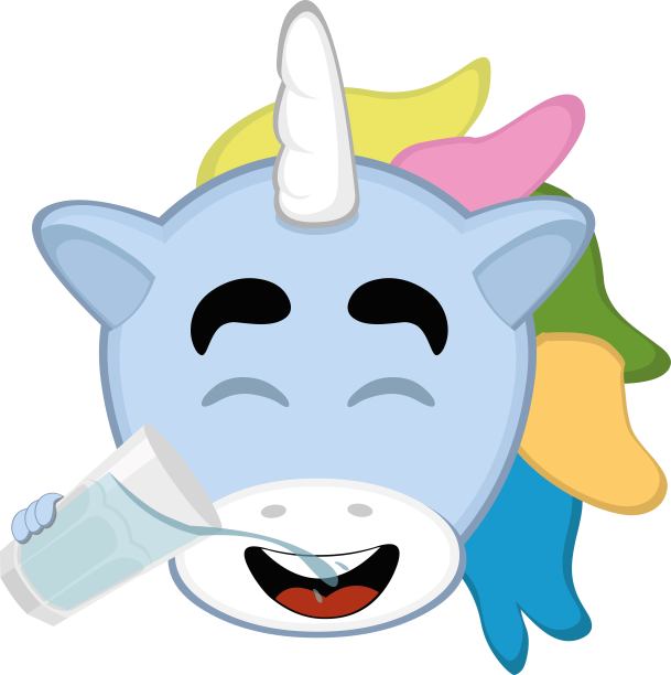矢头独角兽喝水图片下载