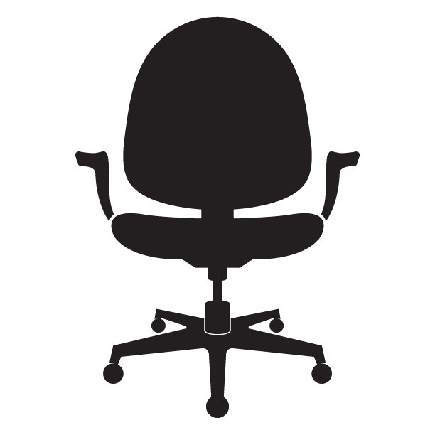 一套办公椅简单的标志矢量图标插图图片下载