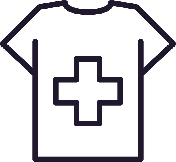 单线图标的t恤。高质量的矢量插图设计，网站，网上商店，在线书籍等。可编辑的笔触在时尚的平面风格孤立的白色背景图片下载