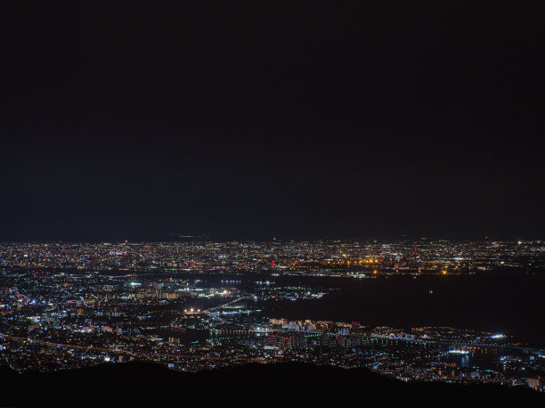 大阪的夜景。图片下载