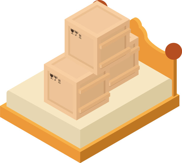 卧室家具图标等距数图片下载