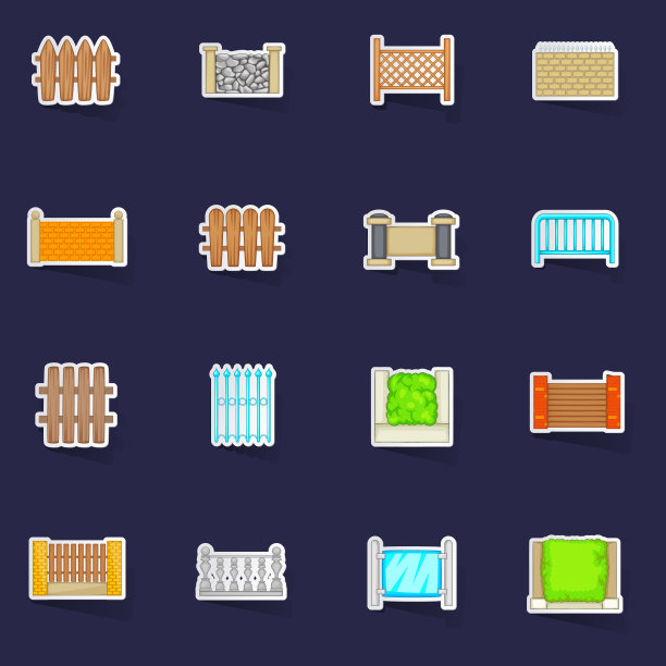 围栏模块图标设置贴纸图片下载