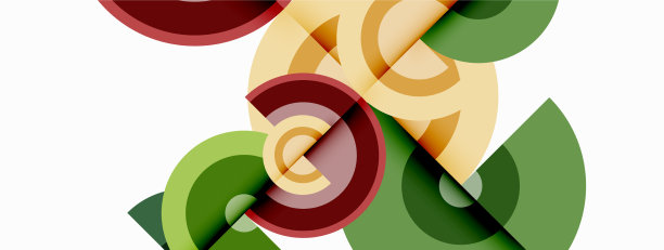 圆形阴影新潮的最小几何图片下载