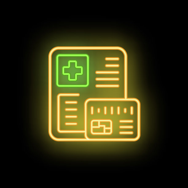 网上霓虹灯牌医疗图标图片下载