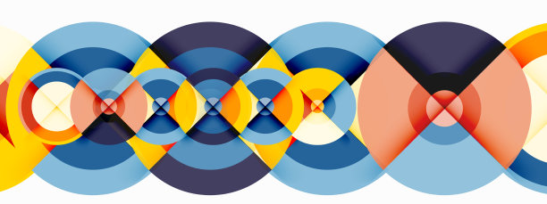 圆形阴影新潮的最小几何图片下载