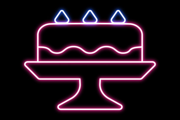 霓虹灯的元素图片下载