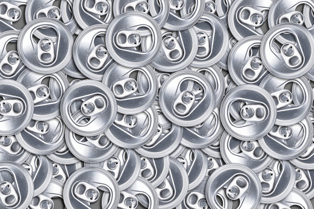 铝罐。前视图。特写镜头。回收利用。重用图片下载