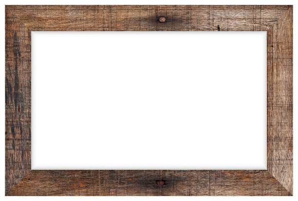 相框隔离在白色背景与剪辑路径图片下载