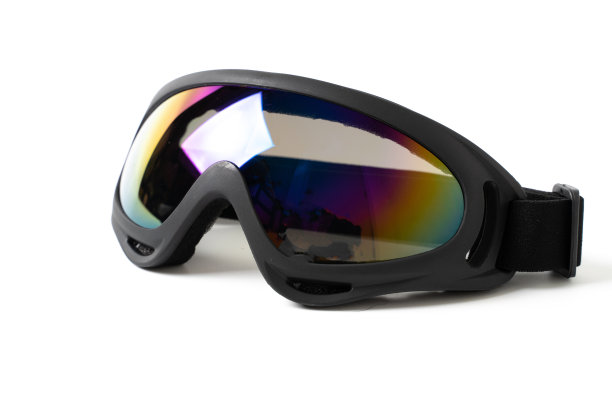 滑雪镜隔离在白色上图片下载