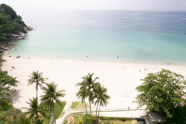 普吉岛Karon Noi海滩航拍照片图片下载