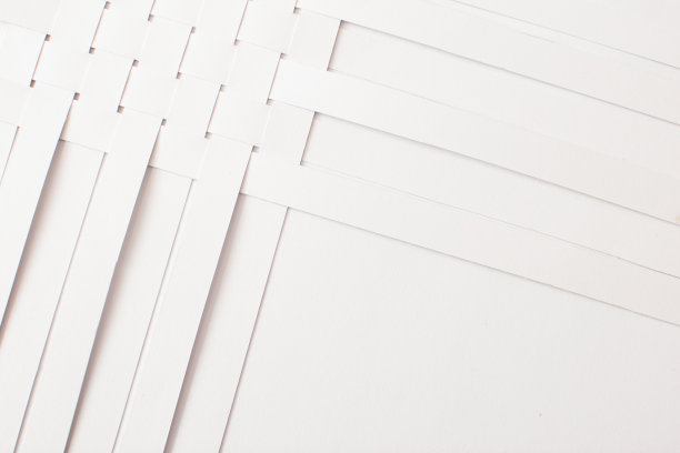 抽象背景白色和几何色彩设计，三维图案设计，白纸纹理图片下载