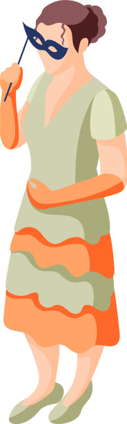 化妆舞会上的女人图片下载