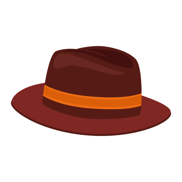 帽子的时尚孤立的白色背景。矢量图图片下载