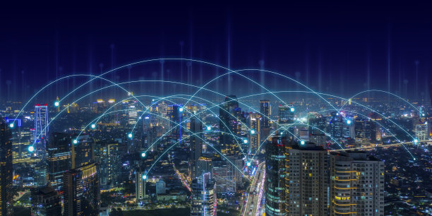 亚洲城市的智慧城市与通信网络图片下载