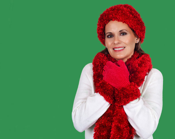 美丽成熟的女人为节日打扮图片下载