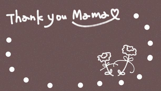 一个简单，酷，时尚的手绘贺卡与复制空间的母亲节。图片下载