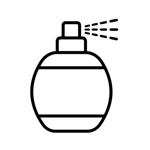 喷雾图标矢量设计模板在白色背景图片下载