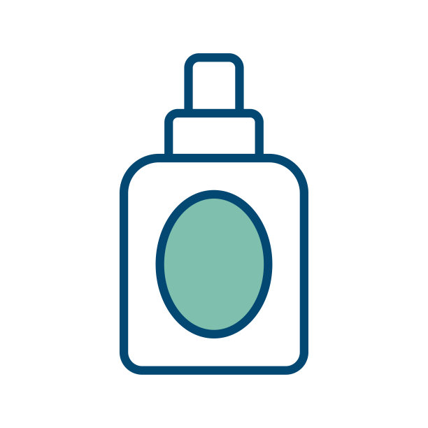 喷雾图标矢量设计模板在白色背景图片下载