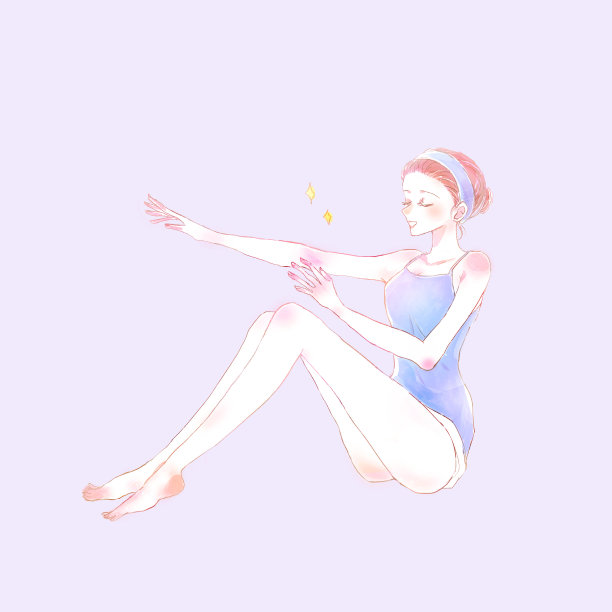 美丽的女人按摩她的手臂图片下载