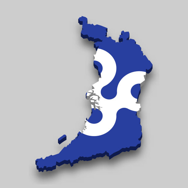 大阪三维等距地图是日本的一个县图片下载