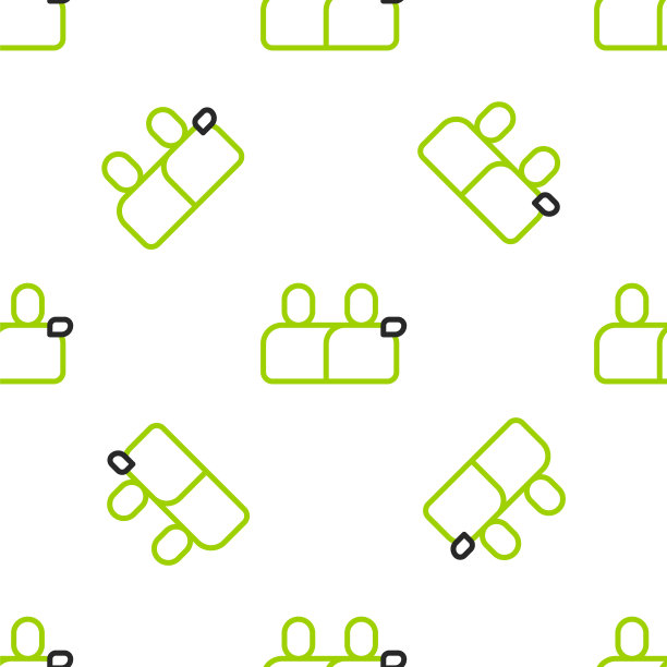 线永远的好朋友或最好的朋友图标隔离无缝模式的白色背景。向量图片下载