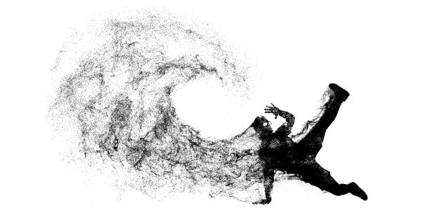 一个年轻的街舞舞者的抽象剪影，在白色背景上孤立的霹雳舞男子。矢量图图片下载