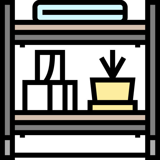 货架浴室内部颜色图标图片下载