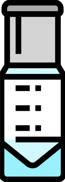 锥形瓶化学玻璃器皿实验室彩色图标图片下载