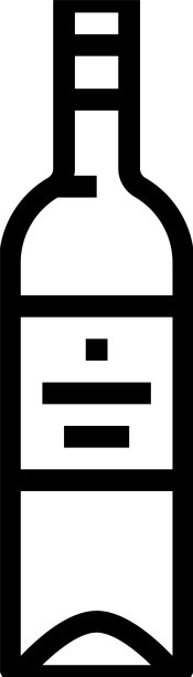 葡萄酒杯瓶线条图标图片下载