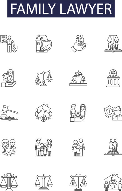 家庭律师行图标和标志家庭图片下载