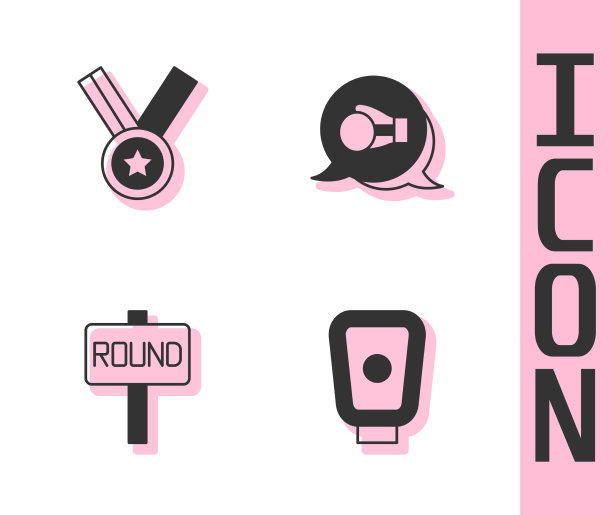 设置拳击训练爪奖牌环板和图片下载