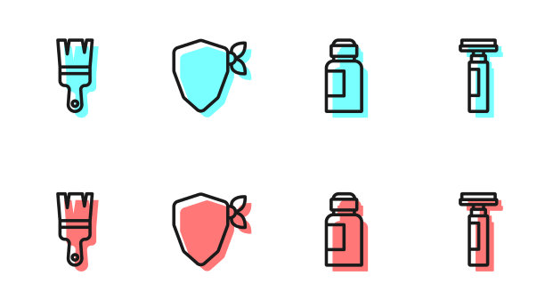 集线油漆水粉罐染料刷破坏者图片下载