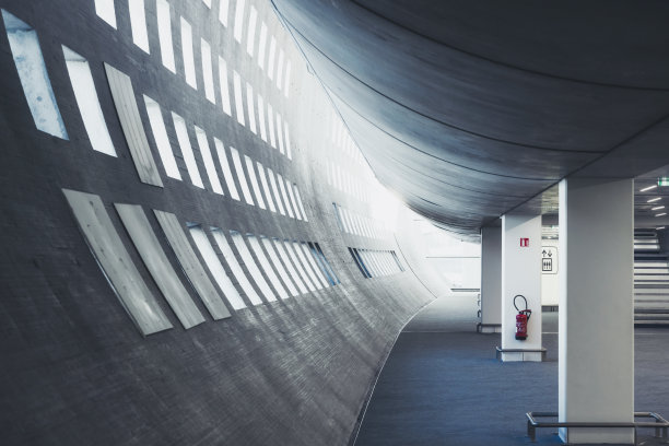 巴黎机场的混凝土立面图片下载