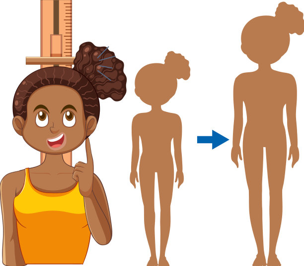 十几岁的女孩测量身高图片下载