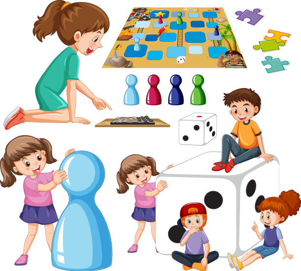 集儿童和棋盘游戏图片下载