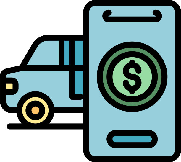 网上商店汽车图标平图片下载