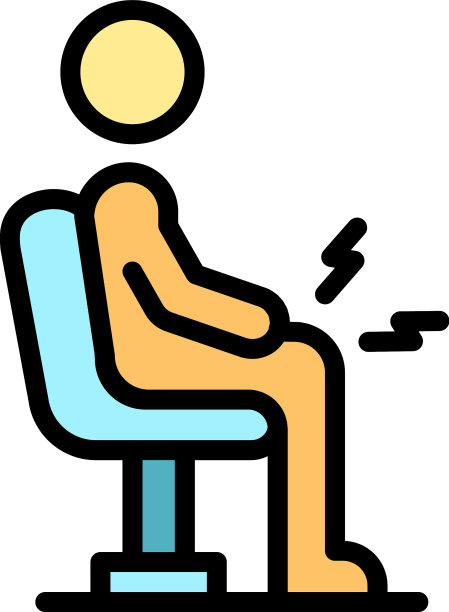 膝关节关节炎图标平坦图片下载