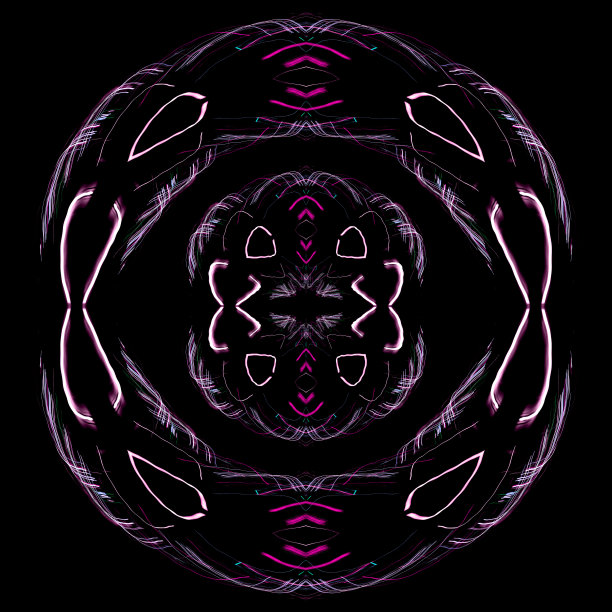 夜晚的灯光线条，灯光图案，抽象的背景图片下载