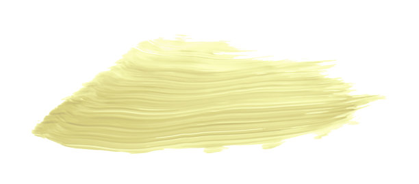 淡黄色笔刷孤立在白色背景上。黄色刷。图片下载