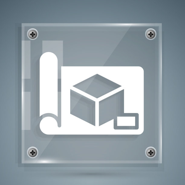 白色绘图纸用于工程图标隔离图片下载