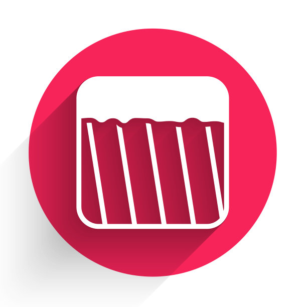 白色地面图标孤立着长长的影子图片下载