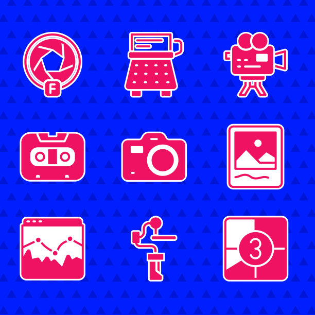 为旧胶卷设置摄影相机云台稳定器图片下载