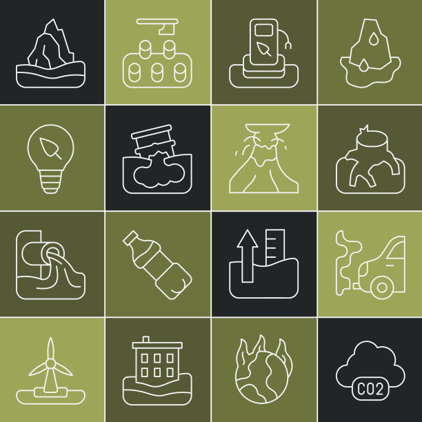 设定线二氧化碳排放云汽车废气图片下载